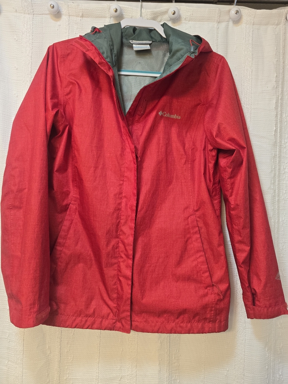 Columbia Waterproof Omni-tech Breathable Lightweight Rain Jacket Coat Hooded - Picture 2 of 9